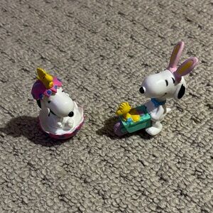 Snoopy and Woodstock Figurine Set - Easter